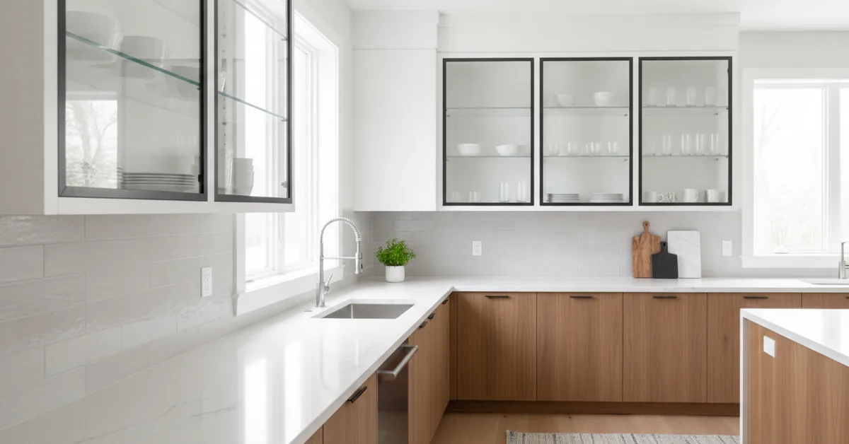 A Comparative Analysis of Glass vs. Acrylic Shelf Materials for Custom Kitchen Cabinets