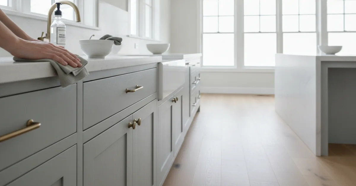 How to Clean and Maintain Painted Wood Cabinets Without Damaging the Finish