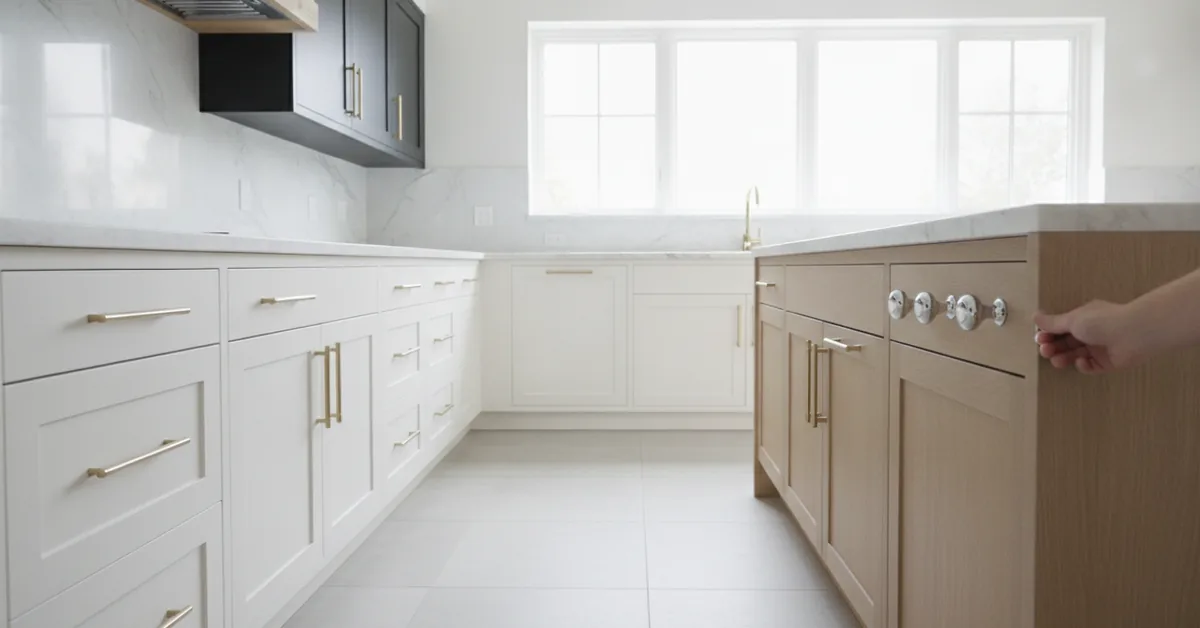 Kitchen Cabinets How to Choose the Right Cabinet Hardware Style for Your Kitchen (Knobs vs Pulls vs Handles)